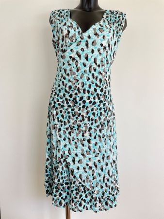 Kleid Sommerkleid Wickeloptik elastisch Ashley Brooke Gr. 42