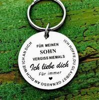 EDELSTAHL SCHLÜSSELANHÄNGER, FÜR SOHN VON MAMA, LIEBE NEU
