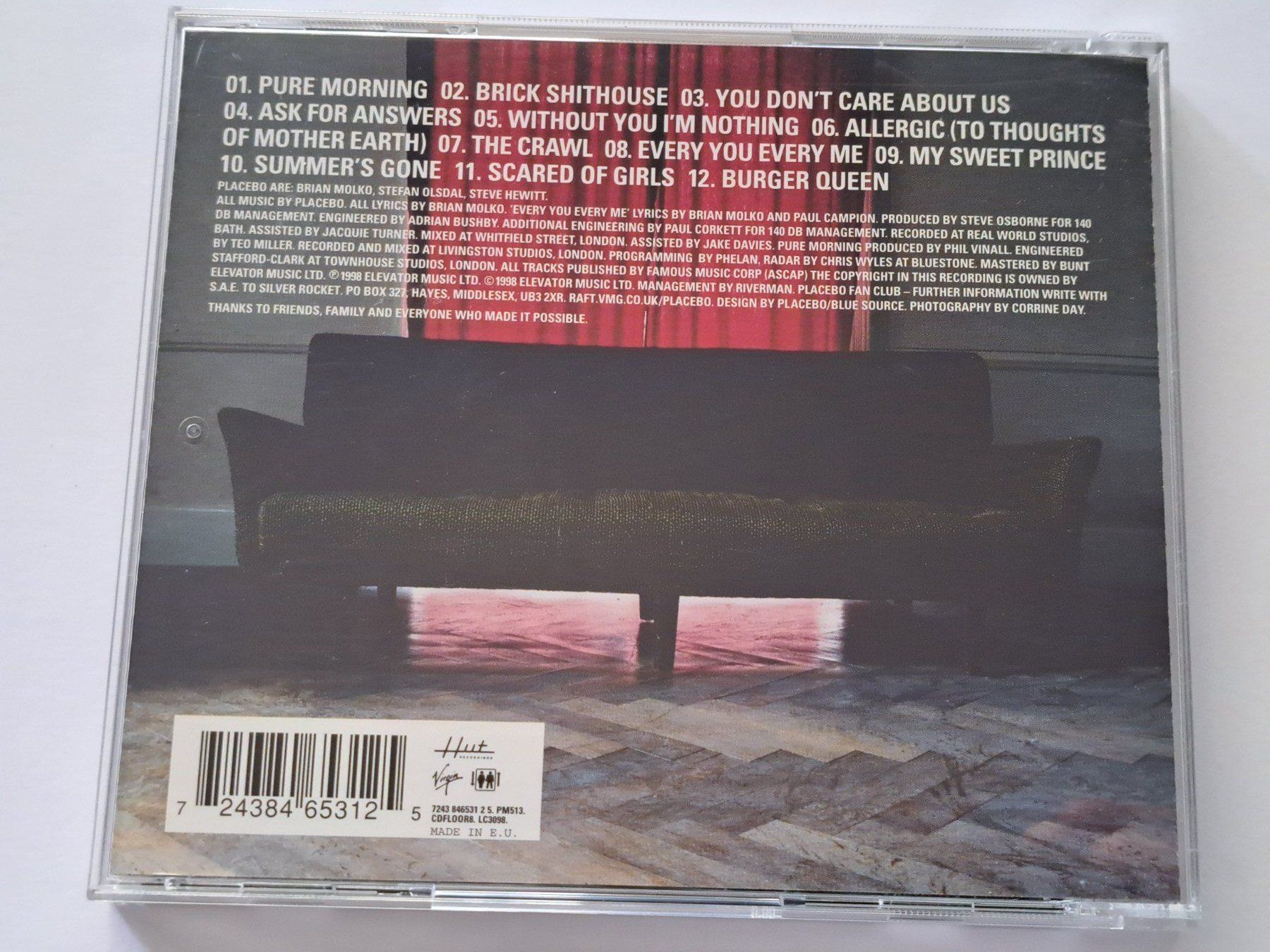 CD: Cd Placebo - Without you I am nothing – Usato da Pully venduto da bro_n52j 1
