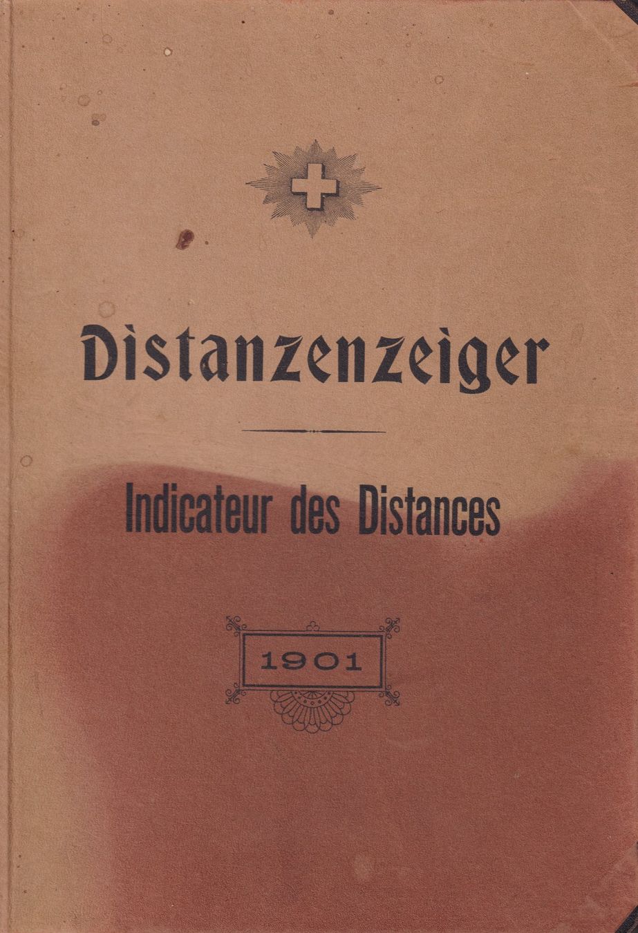 Libri: Distanzenzeiger - Indicateur de distances 1901 – Usato da Bern venduto da scorpionmaximus