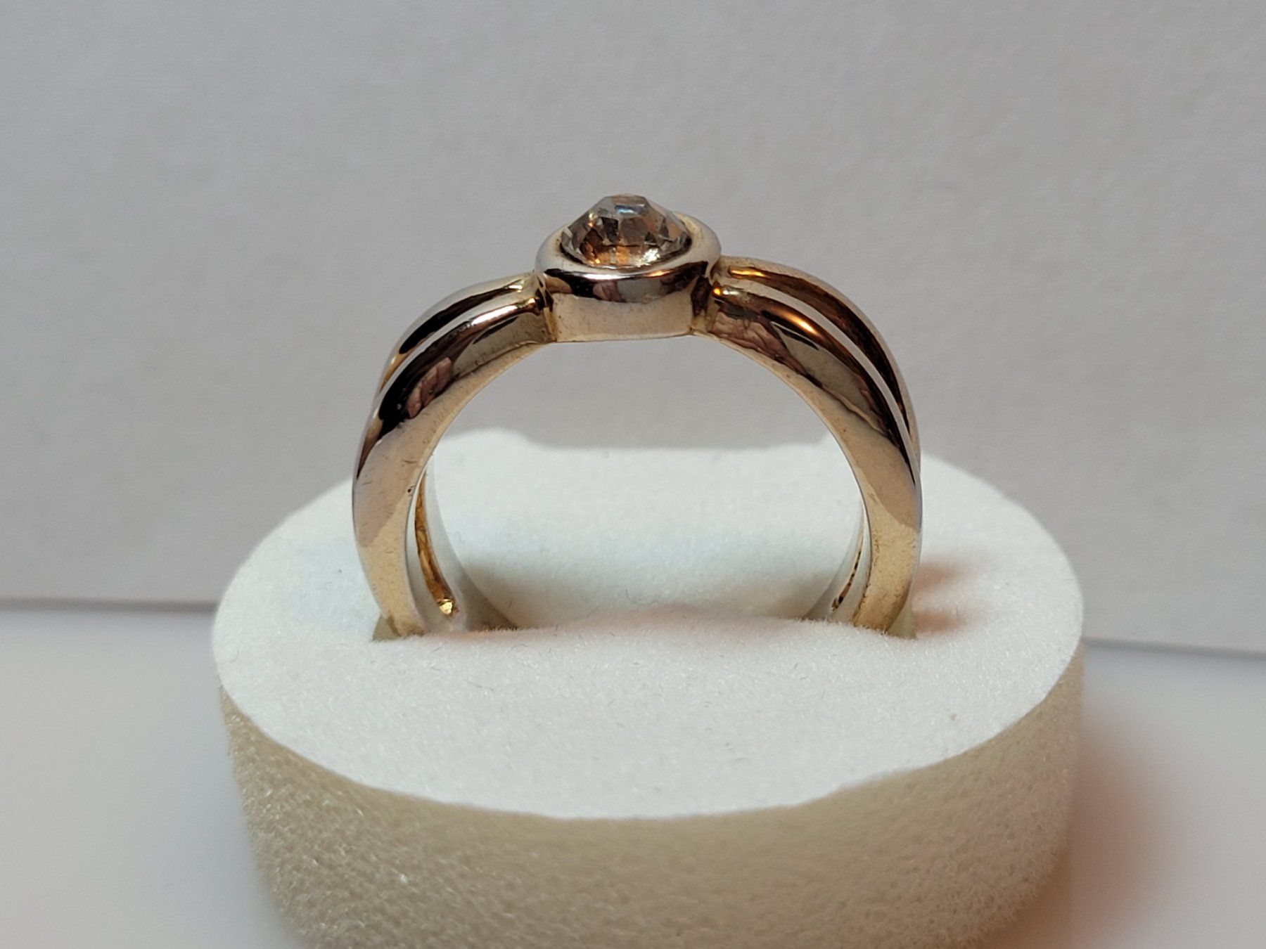 Anelli: AKTION Gelb gold Ring massiv Stein Geschenk Modeschmuck 2.10 – Nuovo (secondo la descrizione) da Riedt b. Erlen venduto da Gottestraene 6