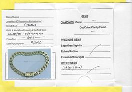 Gelbgold Herren Panzerarmband/28,2g/21cmlang/mit ZERTIFIKAT