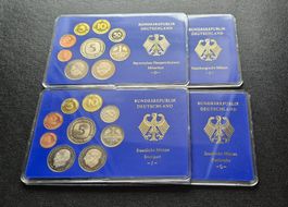 4 Münzsätze DEUTSCHLAND 1977 D/F/G/J