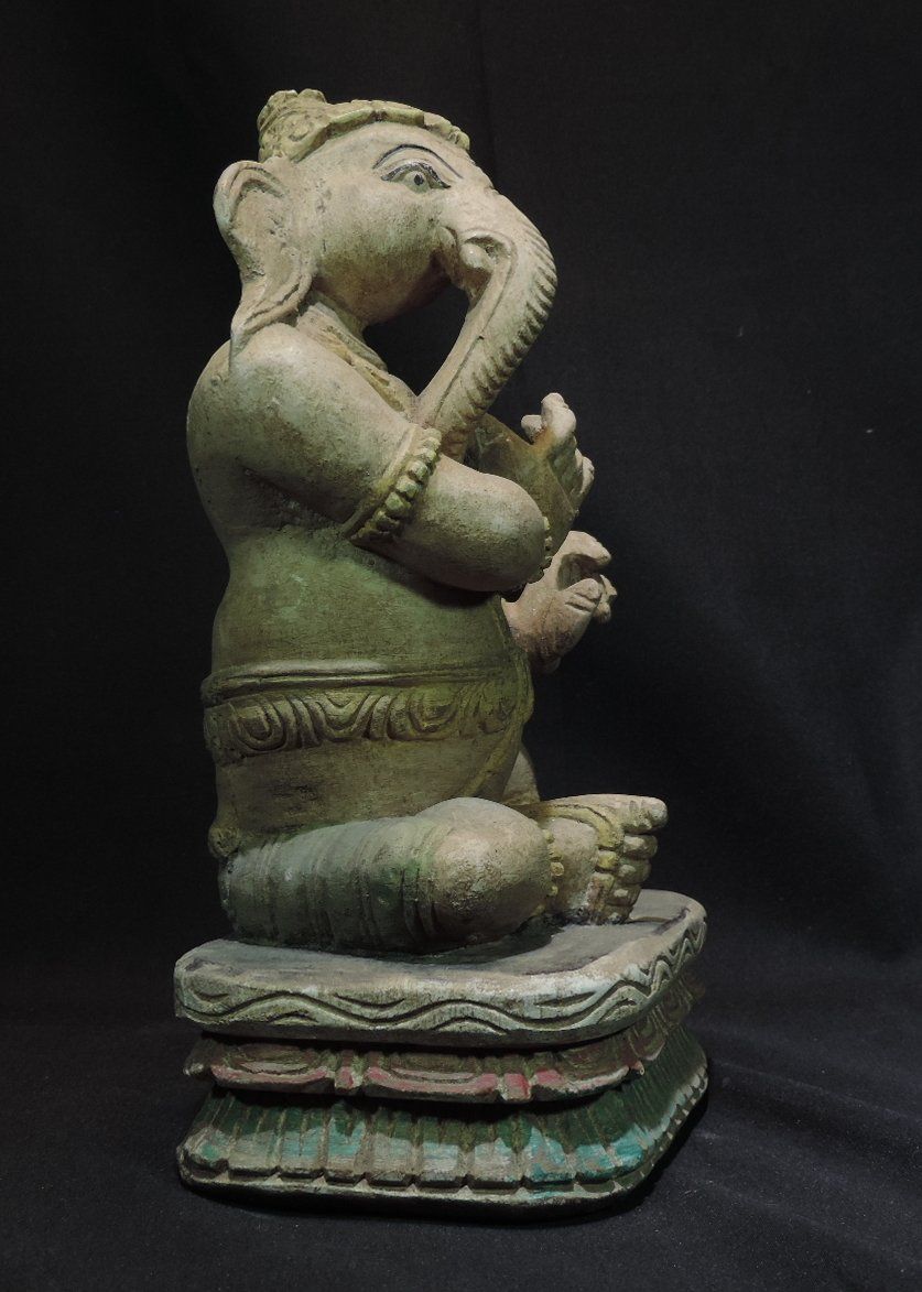 Statuette: grosse Ganesha Figur, Handbemalt – Usato da Duggingen venduto da doogbua 3