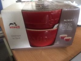 STAUB BOL SET DE 2 NEUF CERAMIQUE