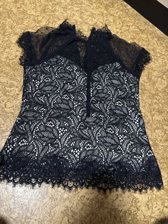Damen Oberteil Morgan de Toi schwarz Spitze Grösse M