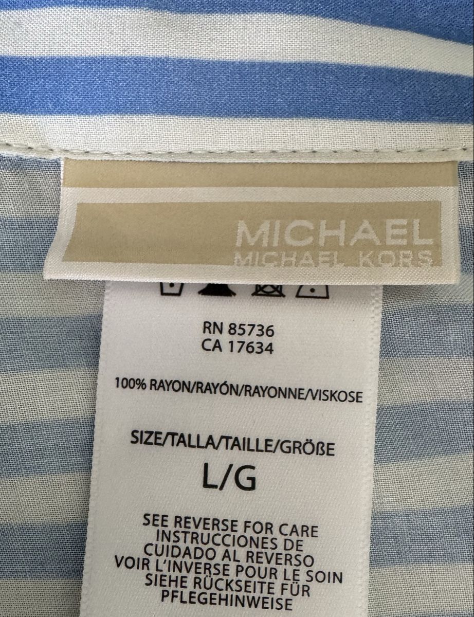 Michael Kors Camicette: Hemdbluse / Strandkleid / Michael Kors / Gr. L – Usato da Morschach venduto da jeanhenrifabre 5