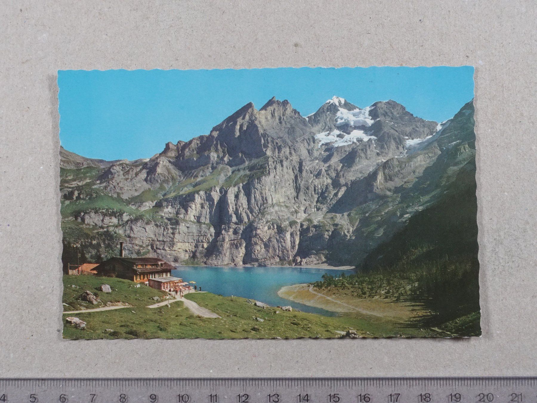 Cartoline postali: Kandersteg, Oeschinensee – Usato da Lenzburg venduto da fh1