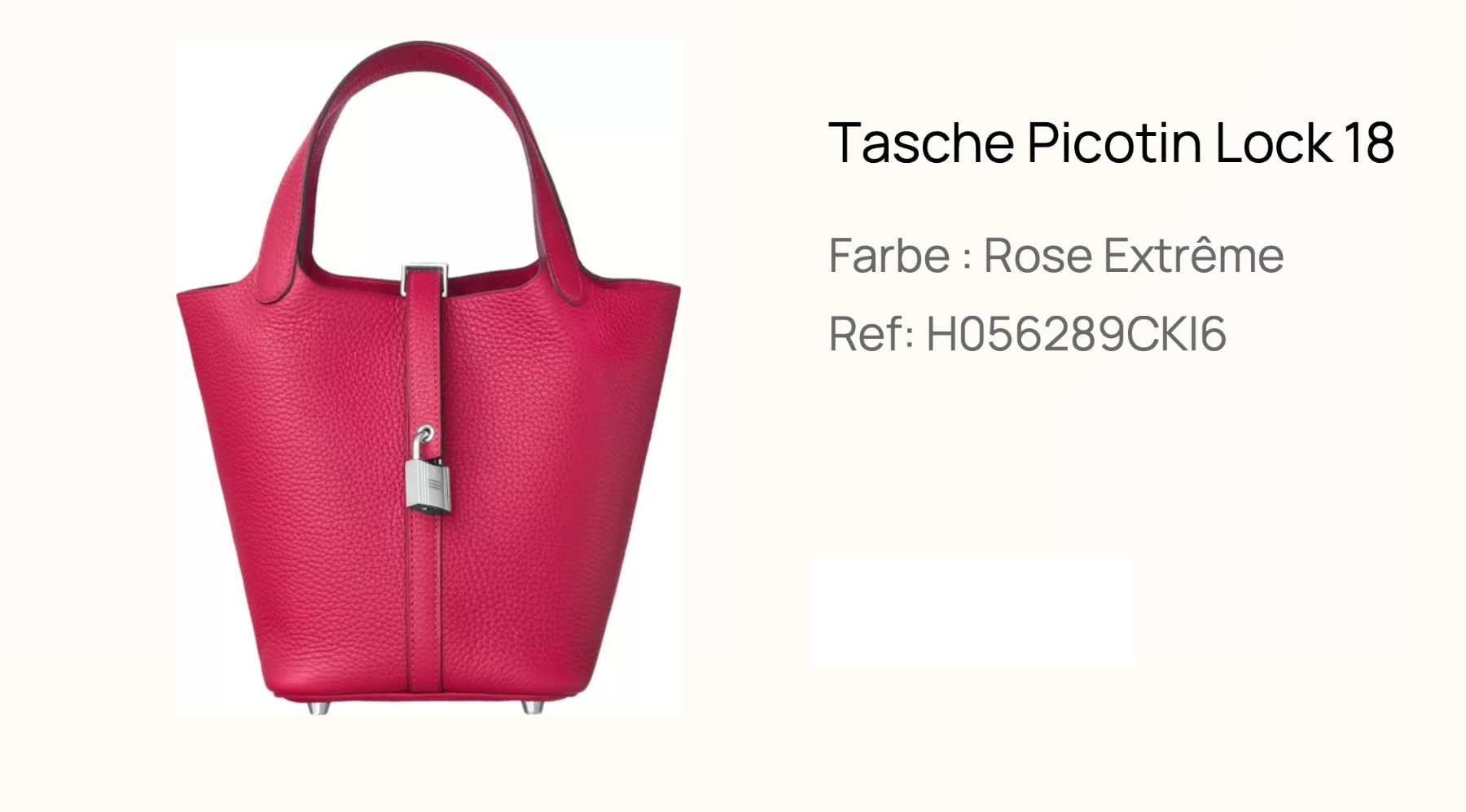 Hermès Sacs femmes: Hermès Picotin 18 - rose extrême – D'occasion à Wollerau par MX-TS 3