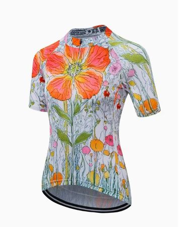 NEUES Bike-Shirt Damen mit Blumenmotiv Gr. S - 226415