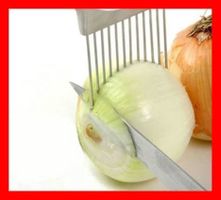 Zwiebelschneider Slicer Tranchierer Onion Küche tränen Gerät