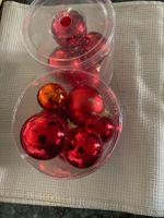Weihnachtskugeln rot-töne