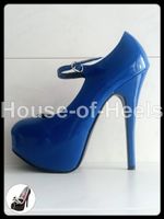 Escarpins Pleaser Bordello Teeze Tee07/BLU 37 talon 15,5cm p