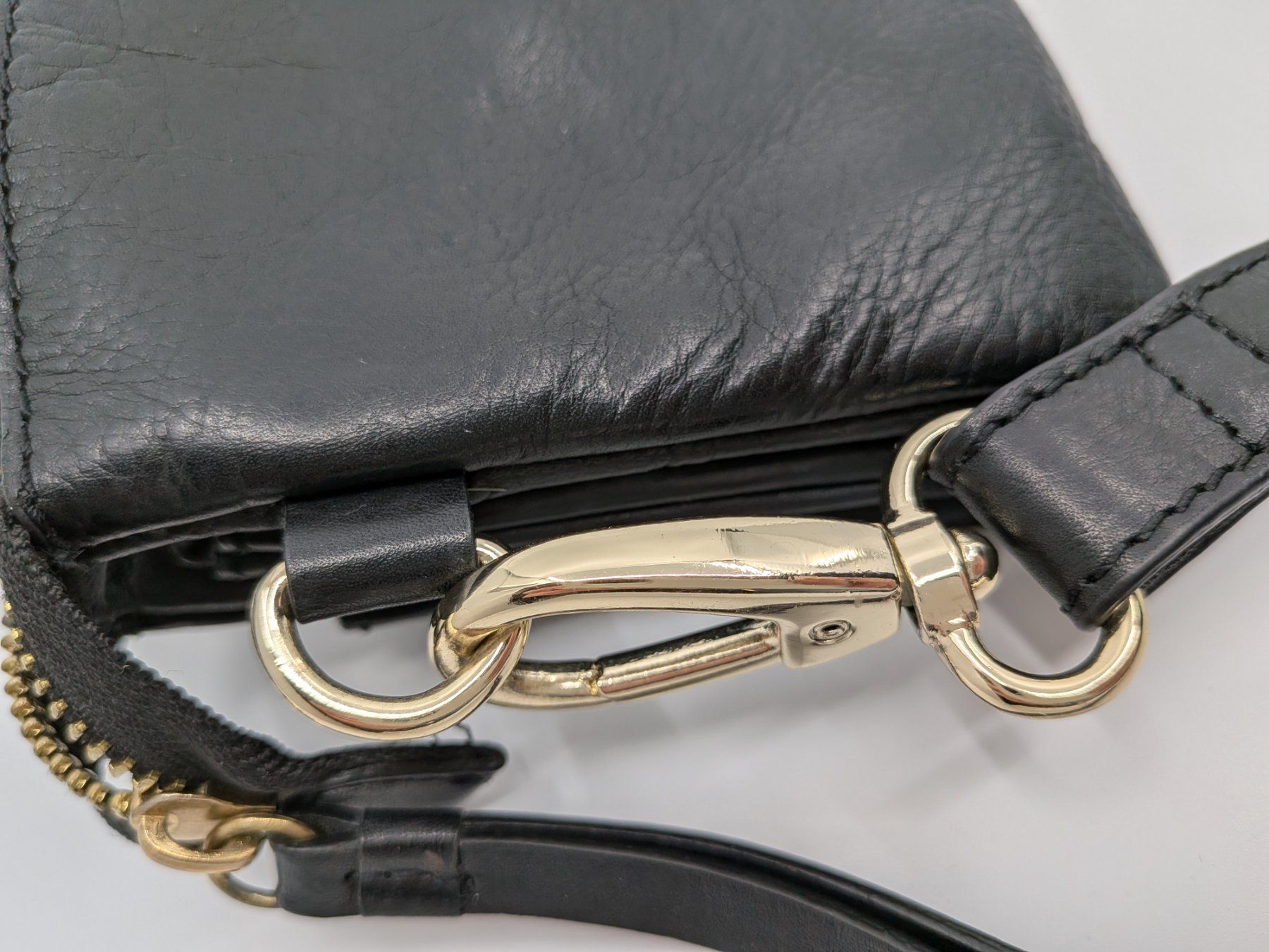 Borse: Schwarze Ledertasche als Umhängetasche oder Clutch – Usato da Emmen venduto da magelan 4