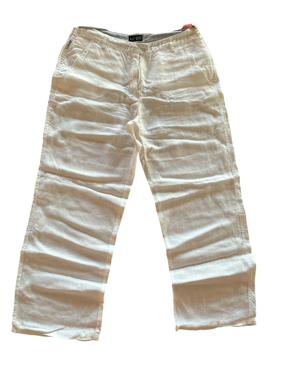 Armani Hosen: Pantalon en lin Armani Jeans – Gebraucht aus Dotzigen von SecondHandGems