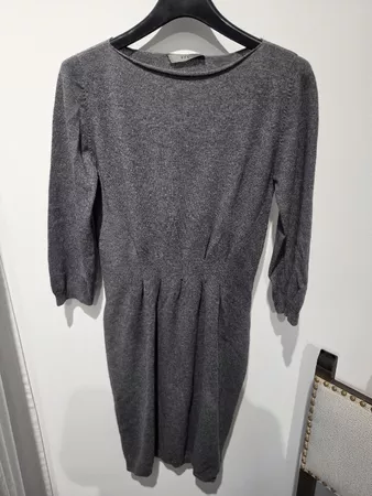 Kleid FFC Wolle Kaschmir grau guter Zustand