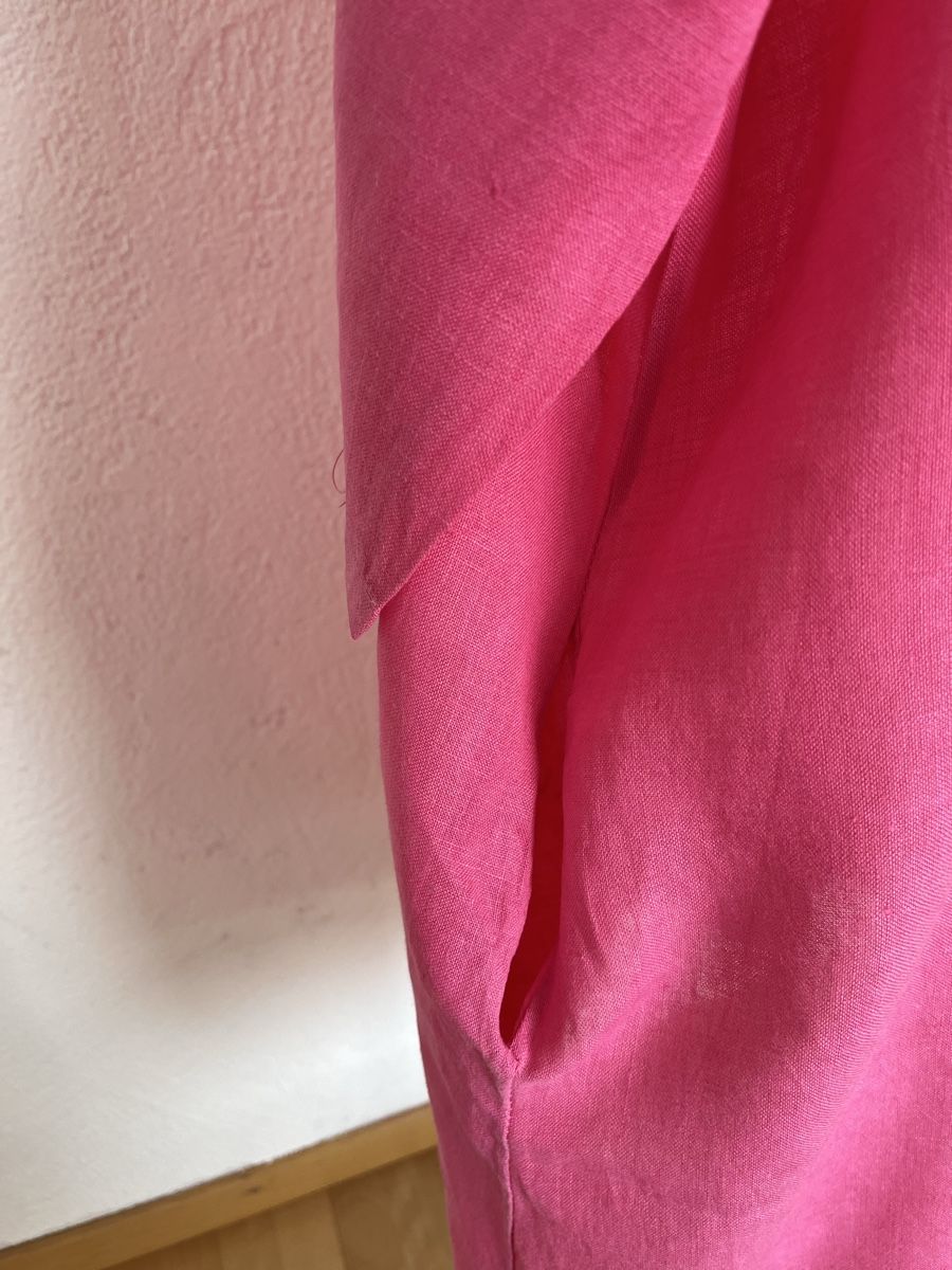 Vestiti: Reine Leinen Kleid pink – Usato da Rorschacherberg venduto da Artmaru 2