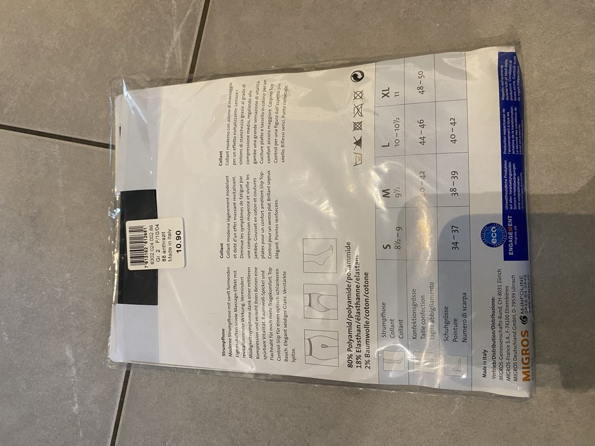 Calze & Collant: Anthrazit Strumpfhose, Grösse M, 23 DEN – Nuovo e nell'imballaggio originale da Hünenberg See venduto da lar_9zjk 1