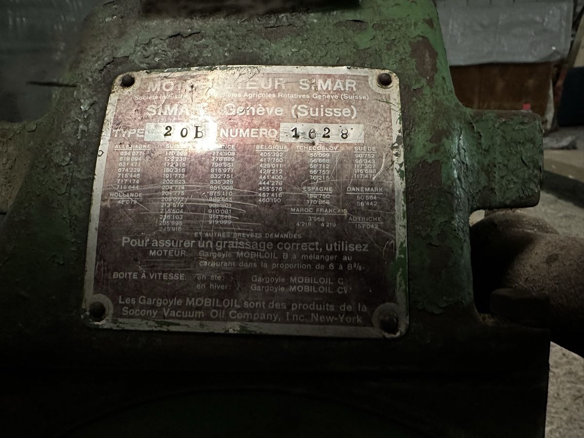 Tutte le macchine: SIMAR Fräse Type 20B, Scheunenfund, Retro, Oldtimer – Difettoso da Bubikon venduto da Simbeli 3