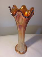 Antike Art Déco Fenton Carnival Glas Vase ca 1920