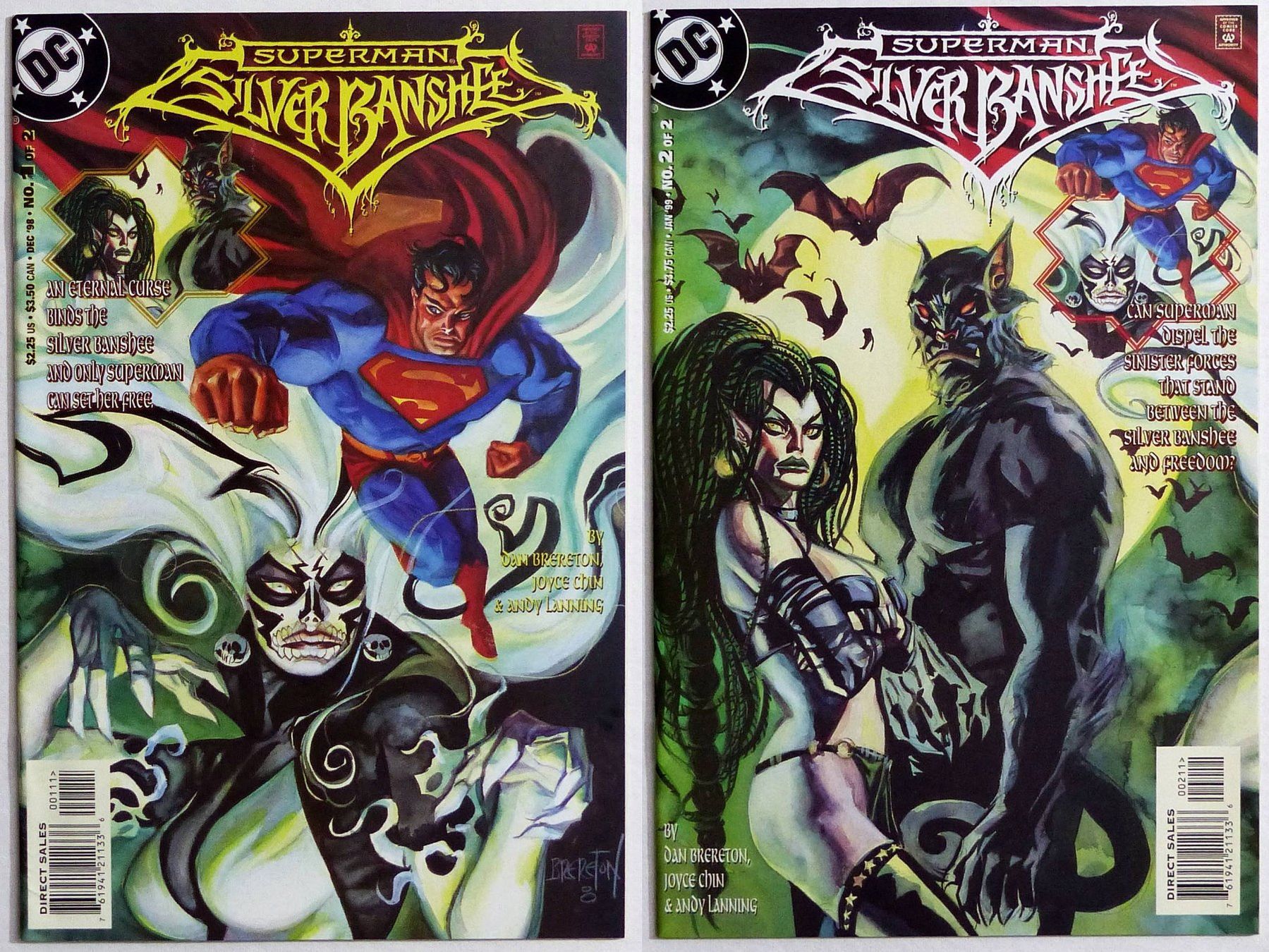 Fumetti: SUPERMAN SILVER BANSHEE 1-2 COMPLETE 2 PART STORY DC 1998 – Usato da Lugano venduto da YouWantUS
