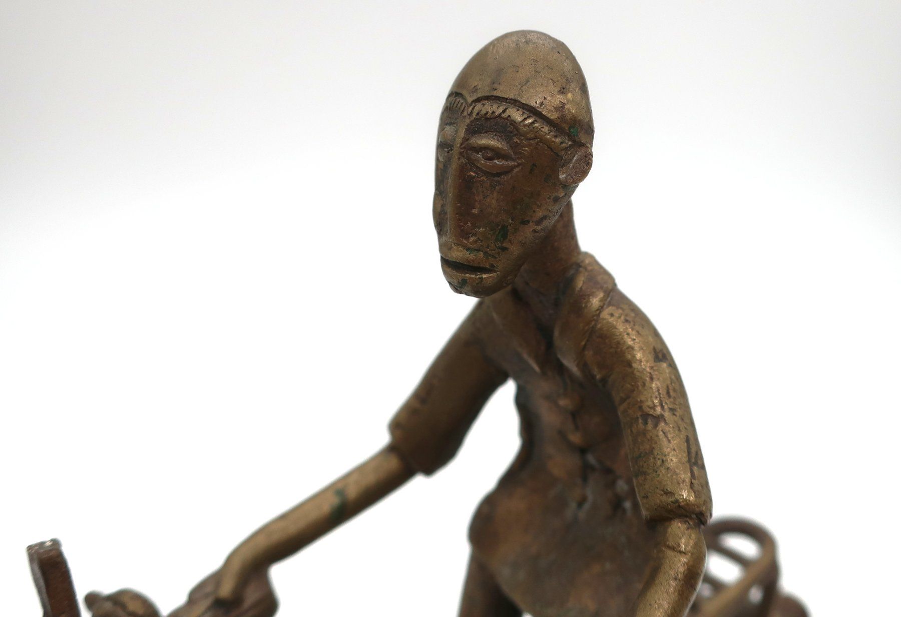 Figuren: Messing Figur Mann auf Fahrrad – Gebraucht aus Volketswil von brockipfannenstil 4