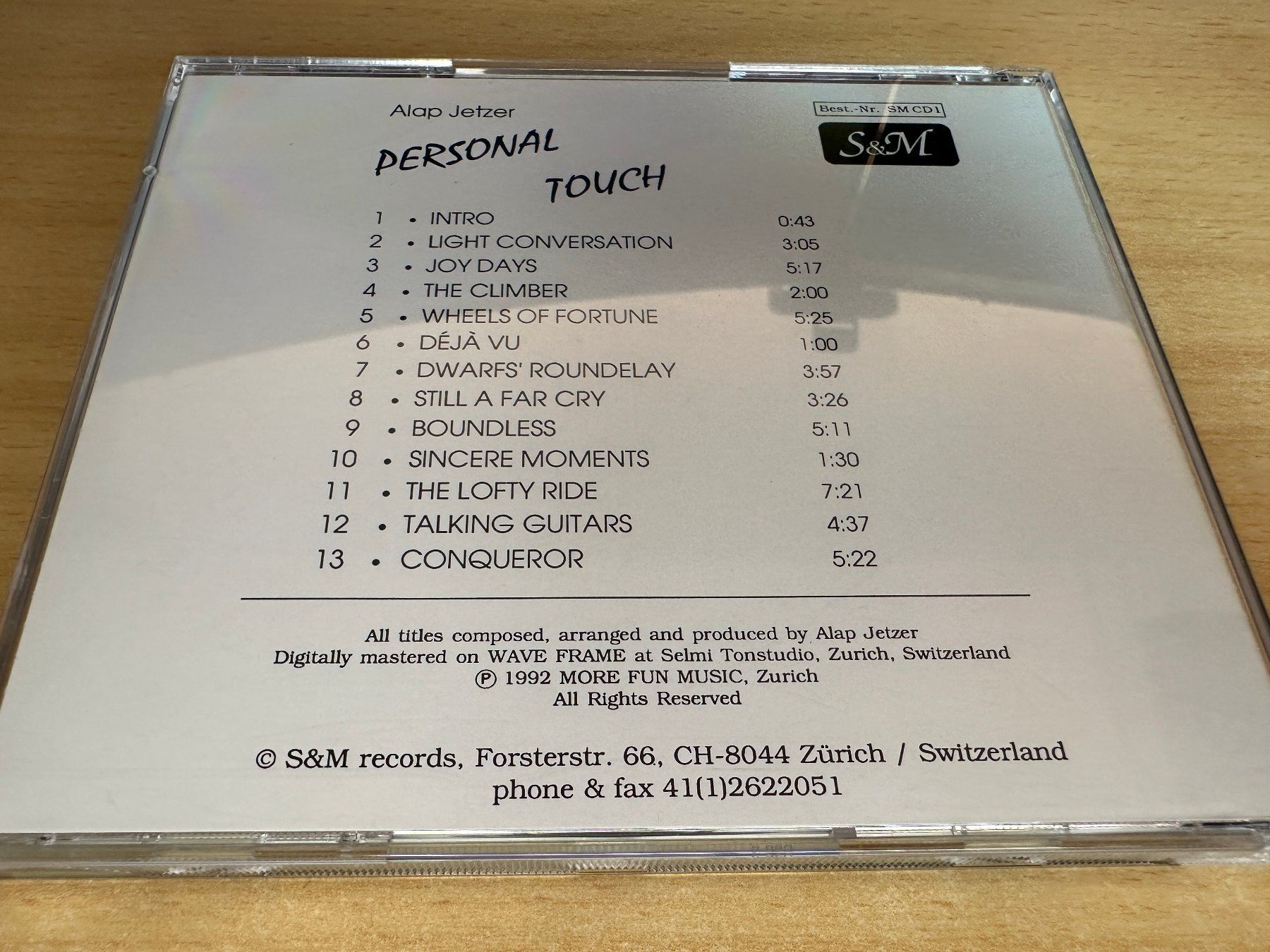 CD: Alap Jetzer – Personal Touch – Usato da Rikon im Tösstal venduto da Alpenmutz 1