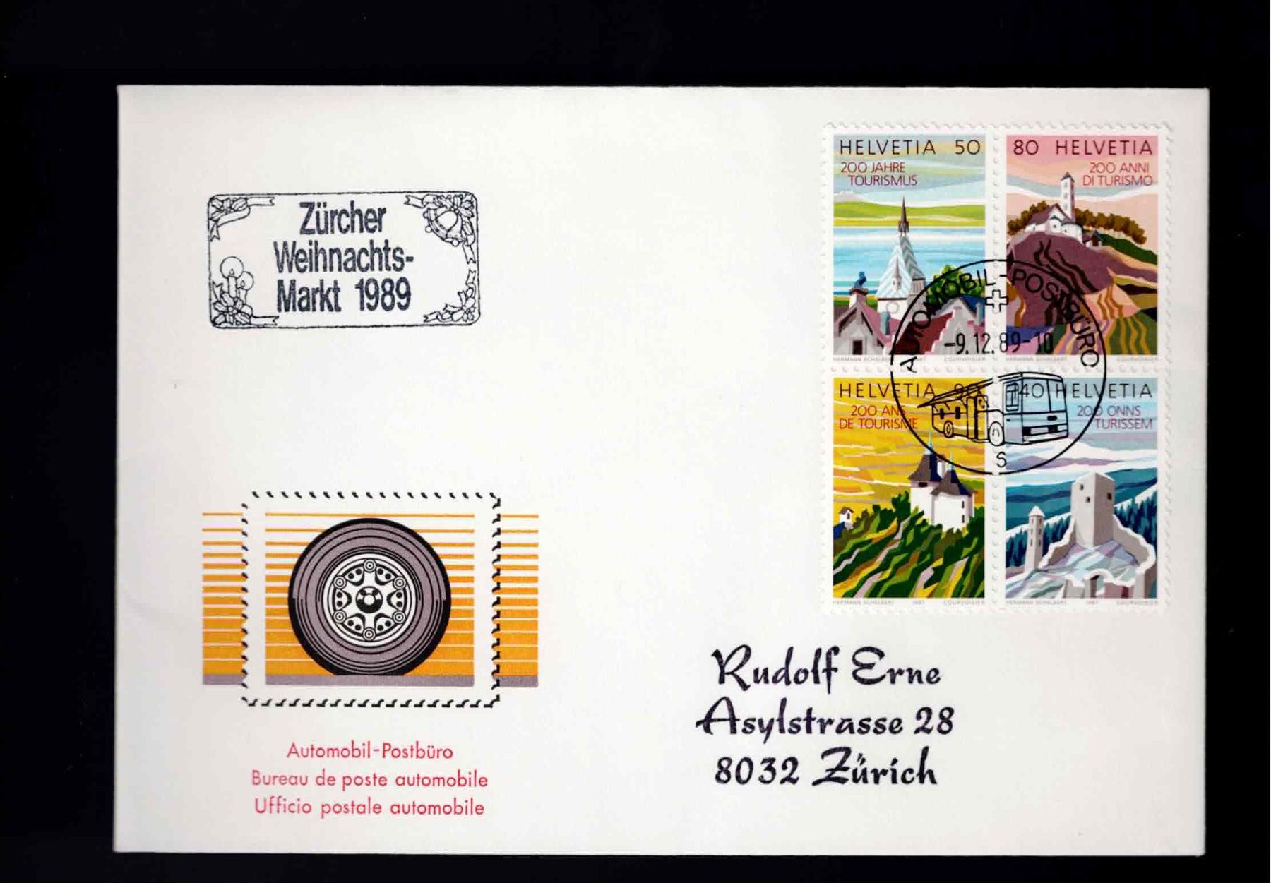 Tutti i francobolli: CH FDC Satz 1989 – Usato da Koblenz venduto da Markenhimmel