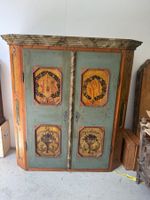 Armoire de Sacristie Peinte du 19ème Siècle