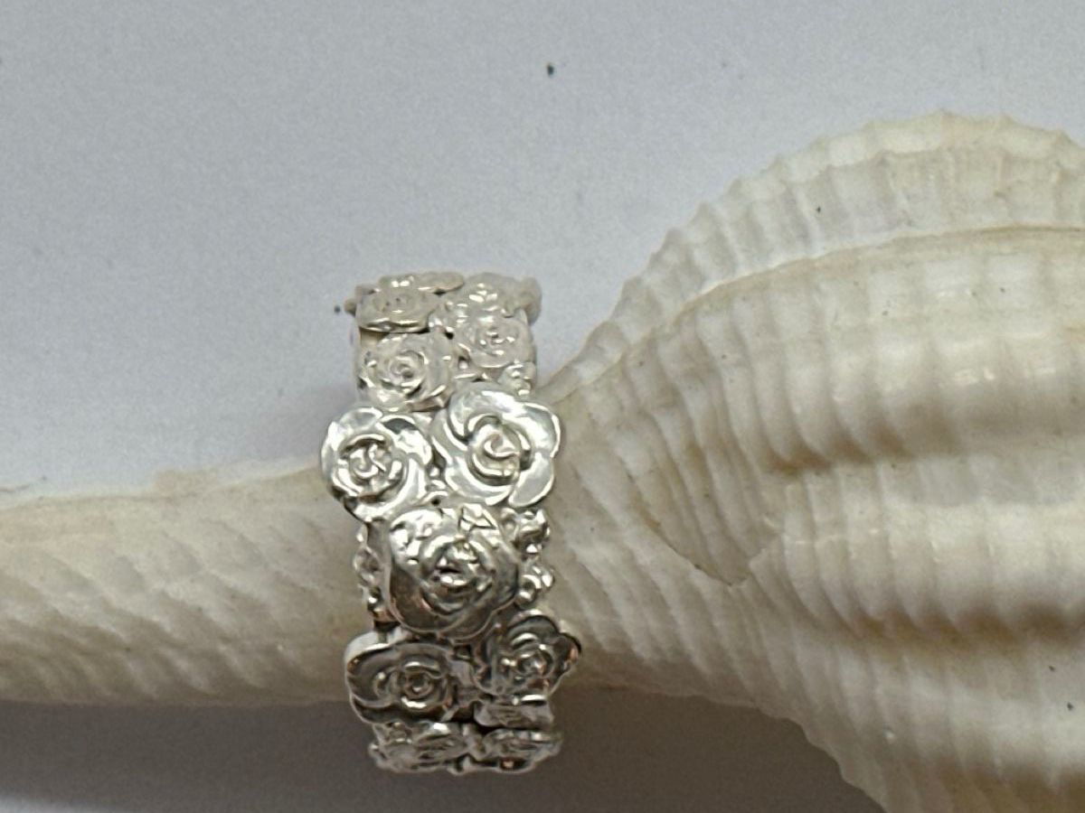 Anelli: Rosenring Handmade silber – Nuovo e nell'imballaggio originale da Niederglatt ZH venduto da Silberschmuck-design 1
