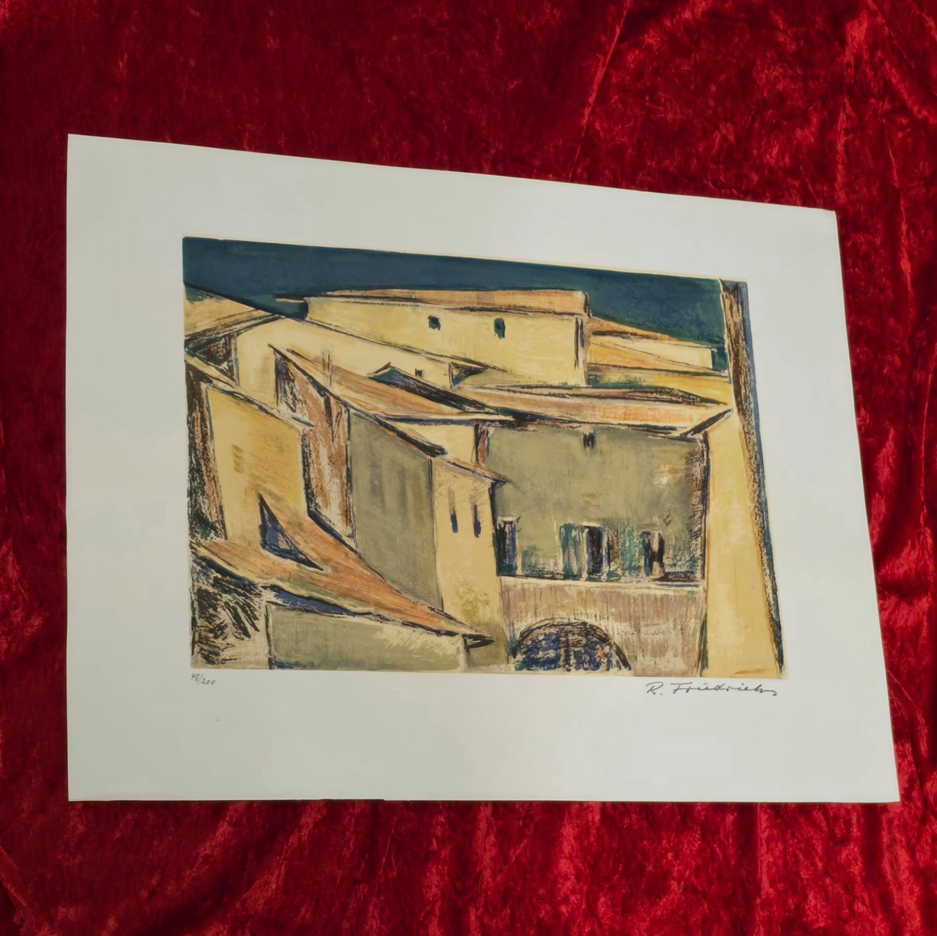 Grafiken & Lithographien: Original-Lithografie - Architekturkomposition - handsigniert – Gebraucht aus Reinach BL von Pendling 2