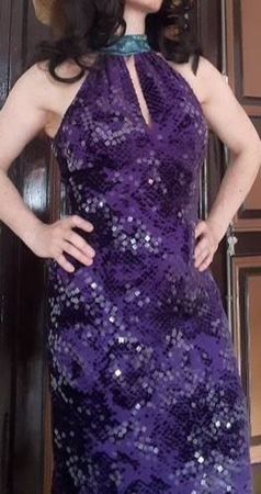 Robe cocktail soie Karen Miller