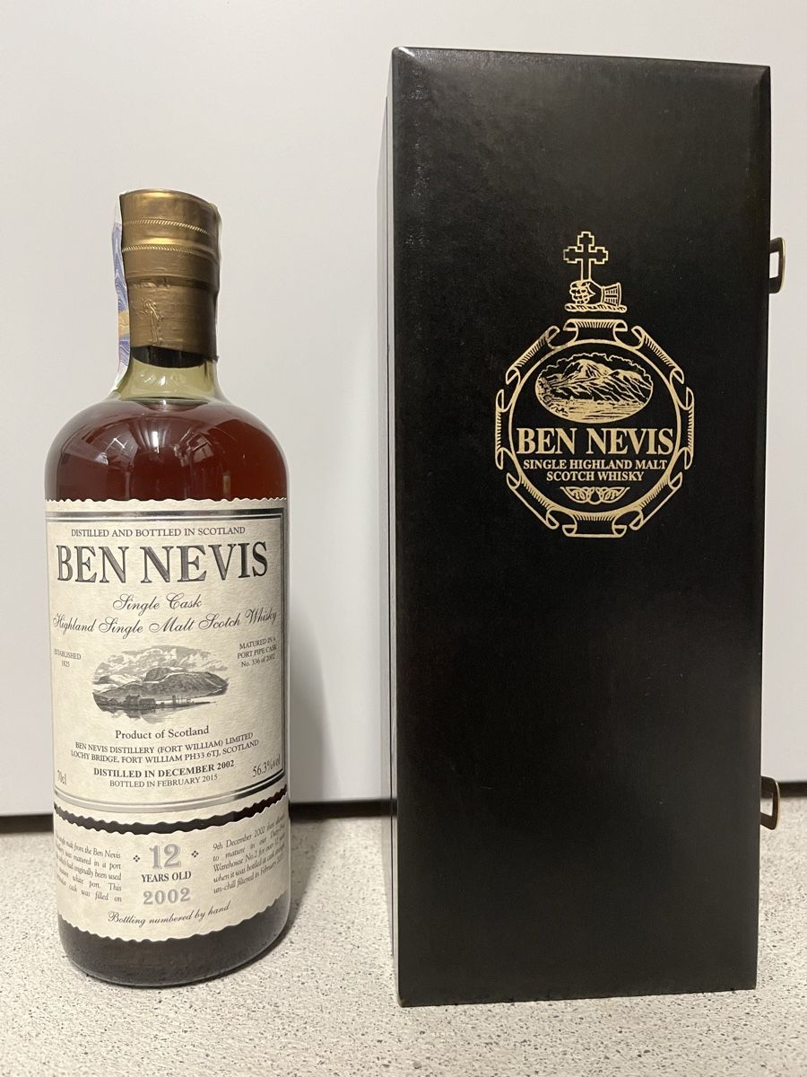 Ben Nevis Spirituosen: Ben Nevis 12yo 2002 Single Cask - White Port Pipe – Neu und originalverpackt aus Mönchaltorf von Drammer