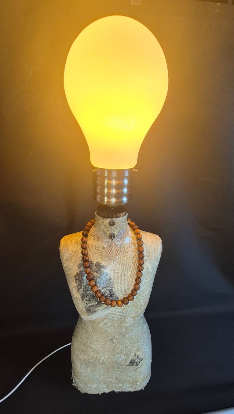Lampade: Schneiderpuppe, Schneider Büste Lampe – Usato da Moutier venduto da Maria1704