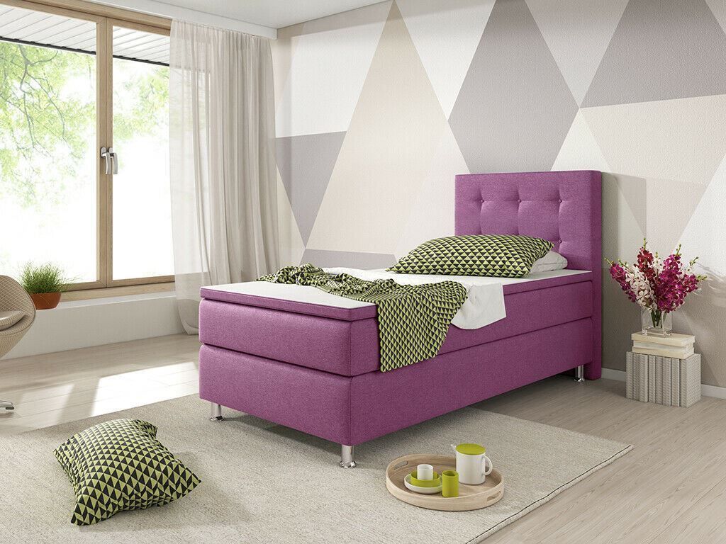 Letti: Boxspringbett 90x200 Rosa Hotelbett Einzelbett Bett – Nuovo e nell'imballaggio originale da Wallenwil venduto da toesstal-vertrieb