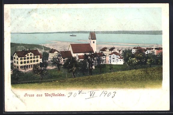 Cartes postales: AK Wolfhalden, Teilansicht, 1903 – D'occasion à Berlin par bartko-reher