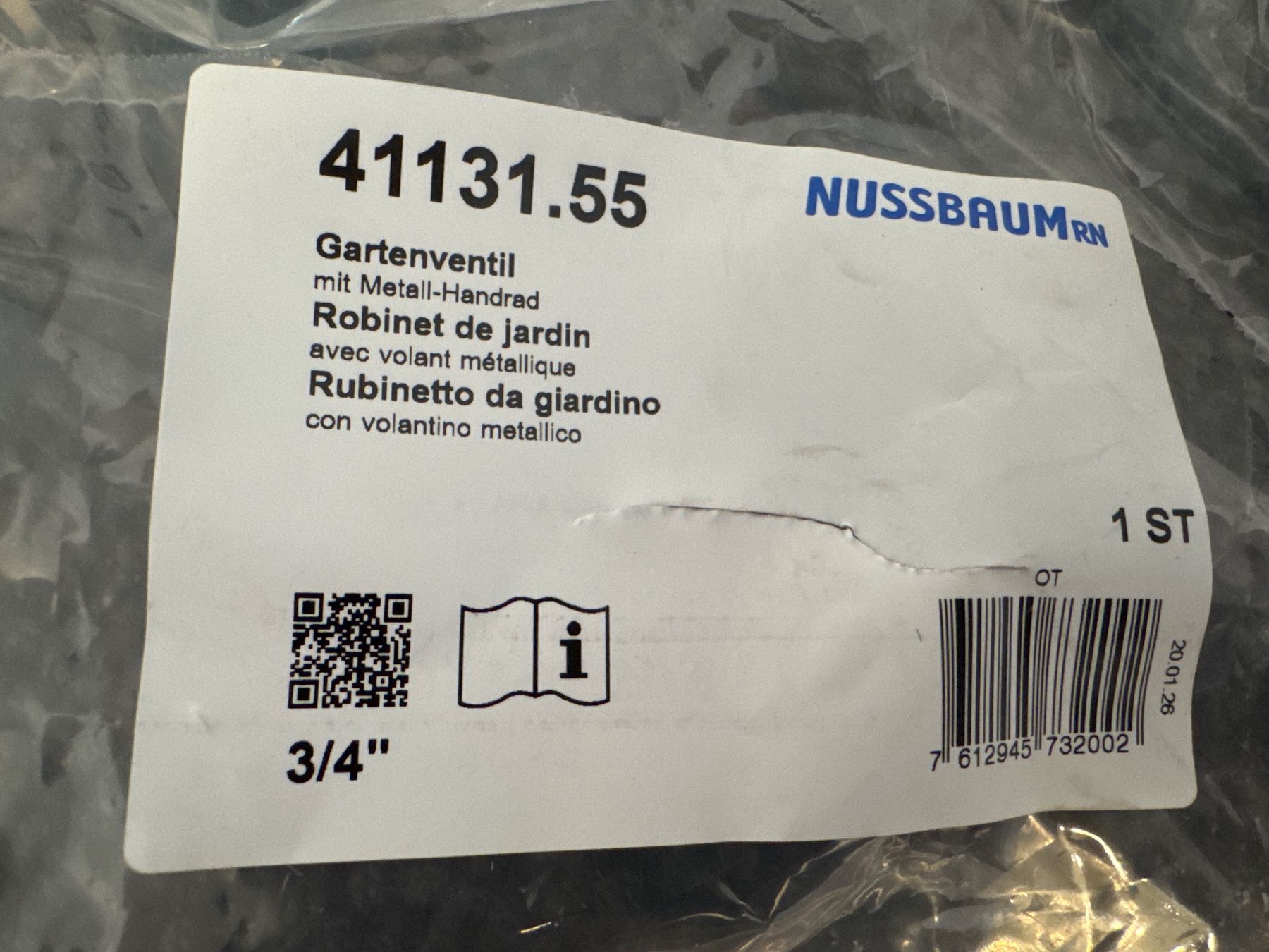 Rubinetteria: Gartenventil Nussbaum 3/4" x3 Stk – Usato da Nürensdorf venduto da Andy70307 2