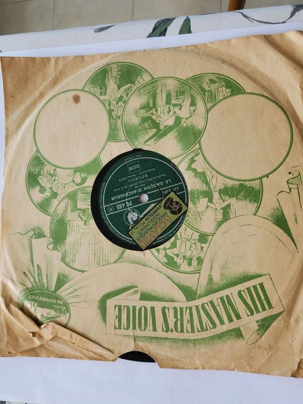 Dischi in vinile: Schellackplatte 1940  Pathé Bourvil  dirigent Marius Coste – Usato da Unterägeri venduto da 0alfa0 1