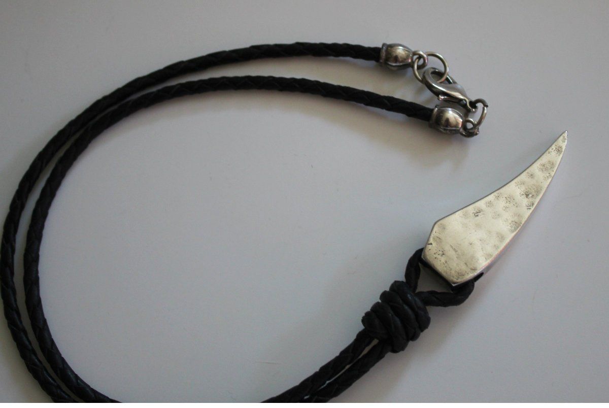 Catenine: OCLAF - Halskette - Schmuck Silber & Lederband – Usato da Weggis venduto da Mylemontree 1