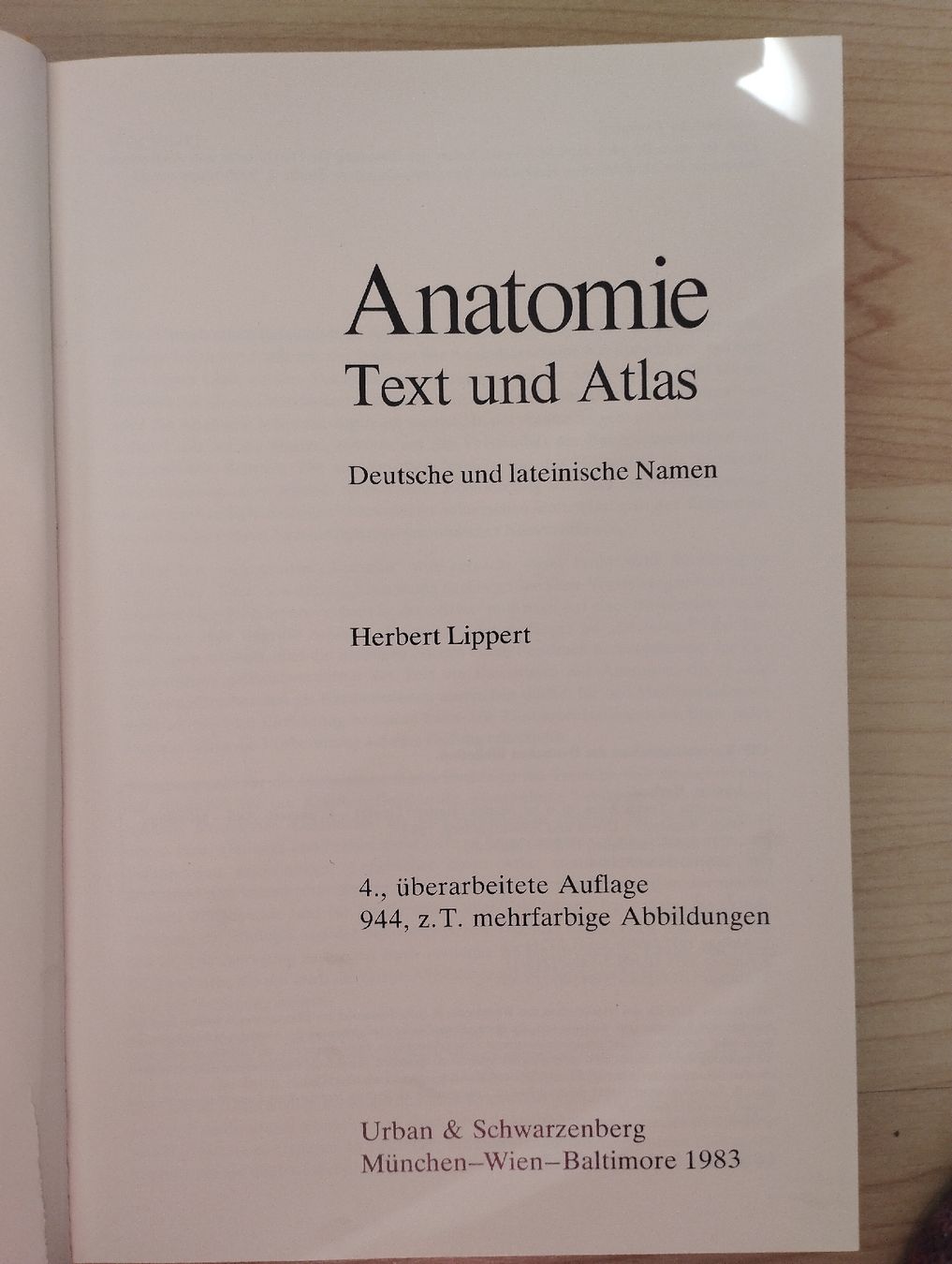 Libri: Anatomie Text und Atlas, Lippert – Usato da Richterswil venduto da topolone95 2
