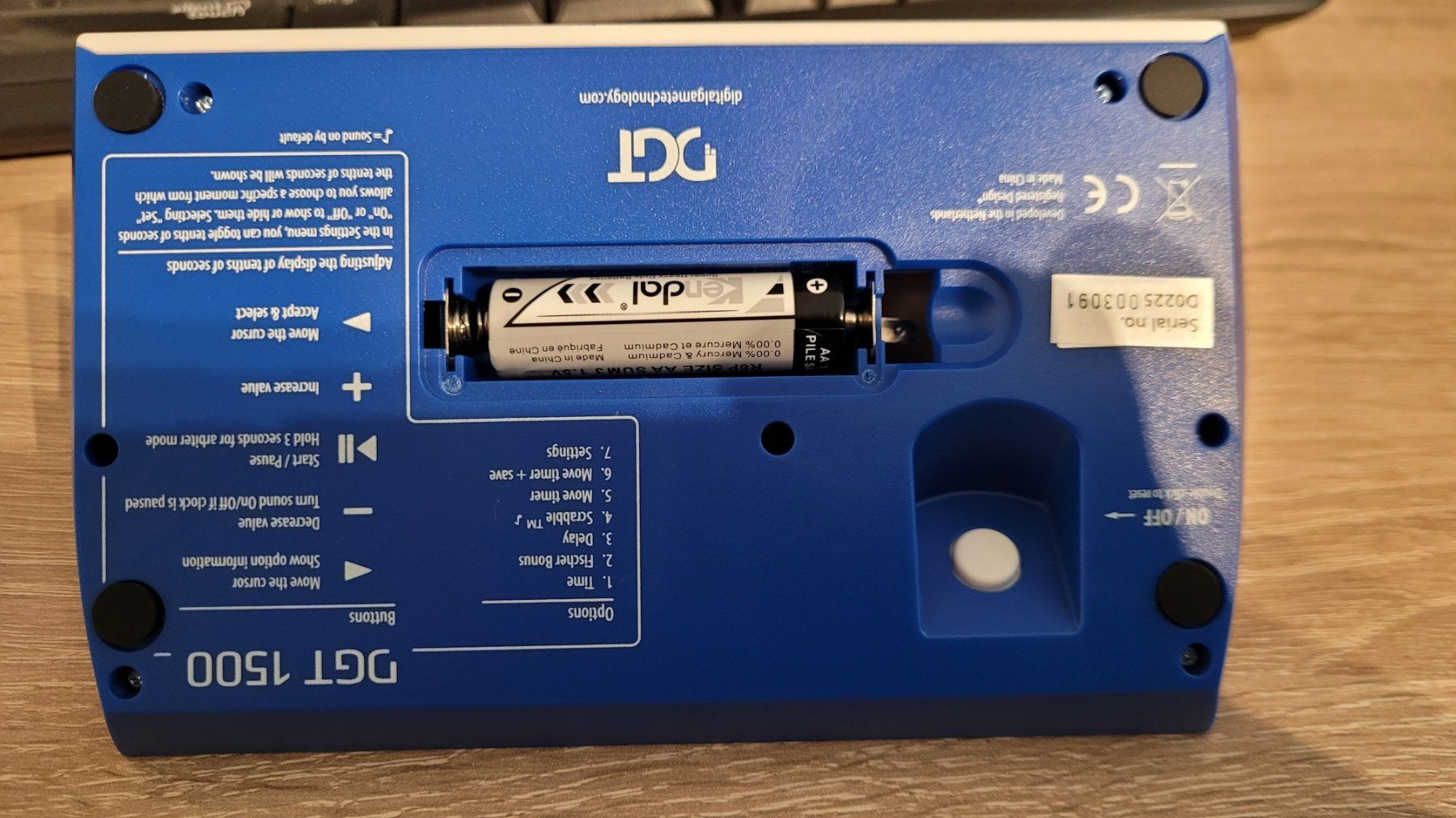DGT Giochi: SCHACH UHR- DGT 1500- BLAU – Nuovo e nell'imballaggio originale da Chur venduto da Artona0903 4