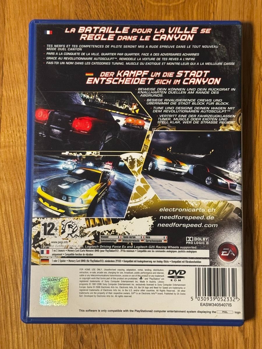 Giochi: Need for Speed Carbon - CIB - PS2 – Usato da Uster venduto da GamesAndStuff 2