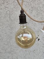 Hängelampe mit Textilkabel und LED Leuchtmittel gebraucht