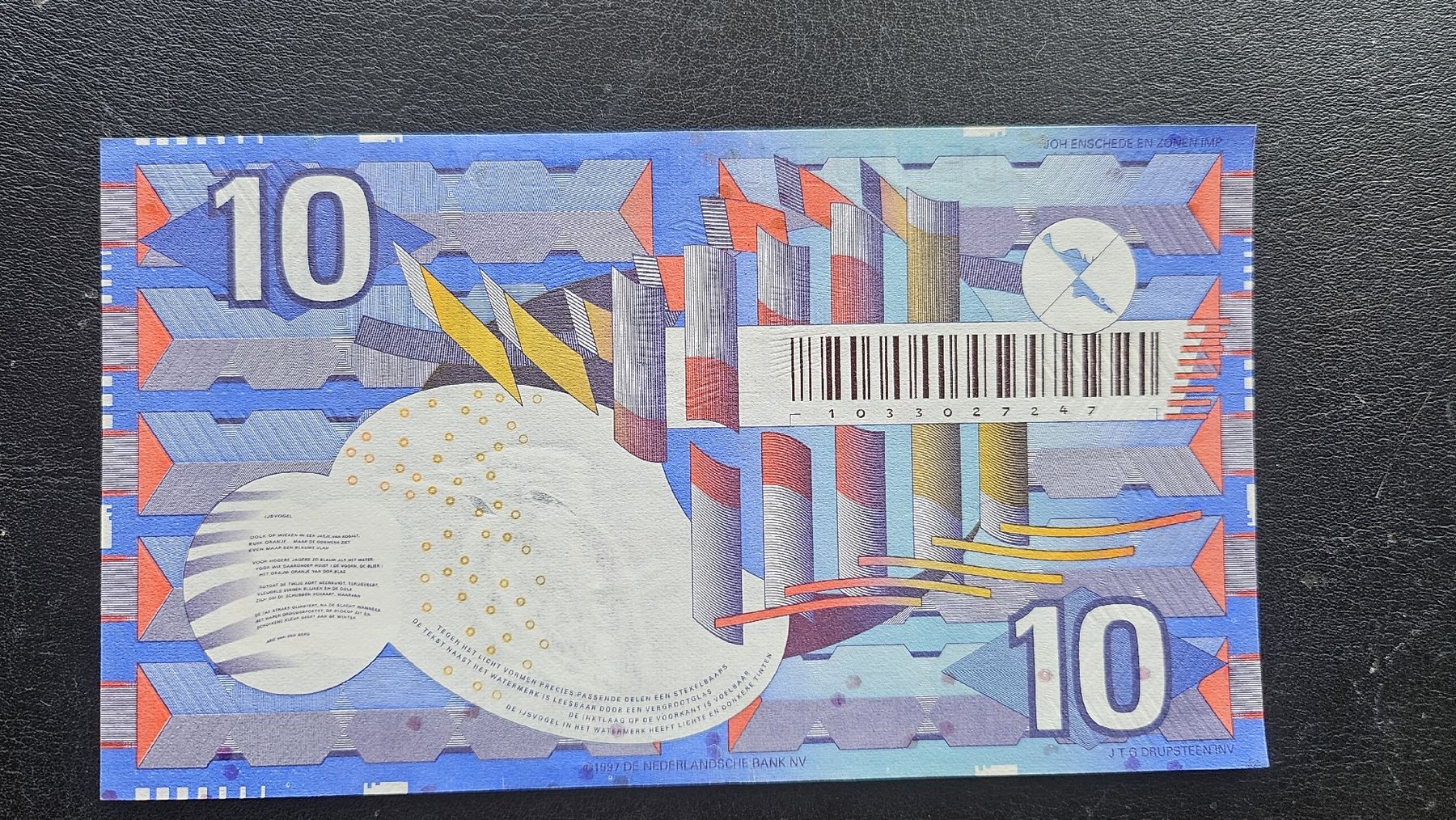 Banconote: Spektakuläre 10 Gulden Banknote NL 1997 – Nuovo (secondo la descrizione) da Goldiwil (Thun) venduto da rkweiss