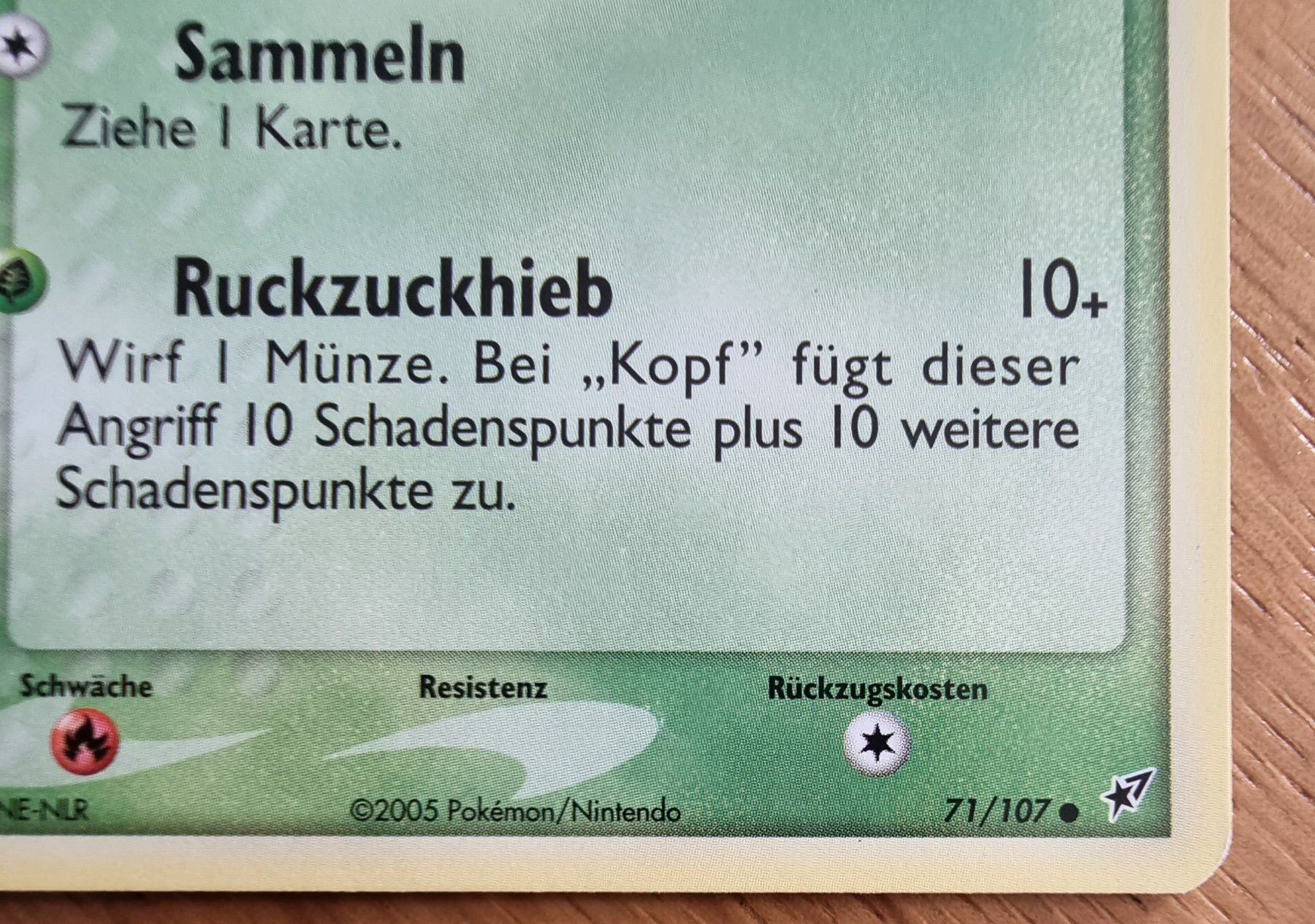 Pokémon Carte collezionabili: Pokémon Samurzel 2005 DE 71/107 – Usato da Roggwil BE venduto da S_Cards 1