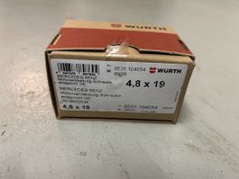 10Pack à 25 Würth Motorverkleidungsschrauben Merc. 4.8x19 mm