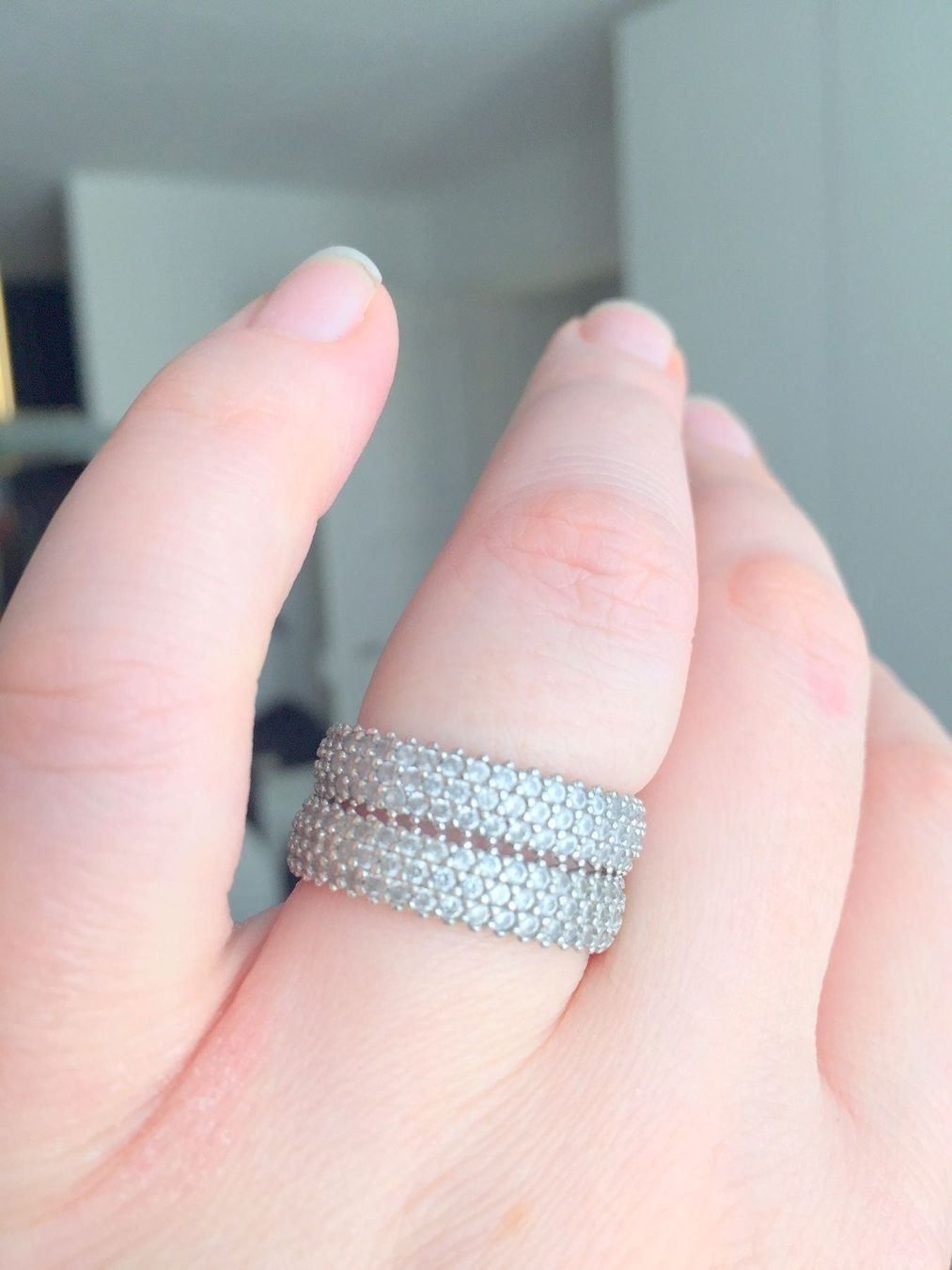 Ringe: Ring Alliance Zirkonia 925 Silber 3 Linien Statement 51 – Neu (gemäss Beschreibung) aus Zürich von goldfisch.schmuck 3