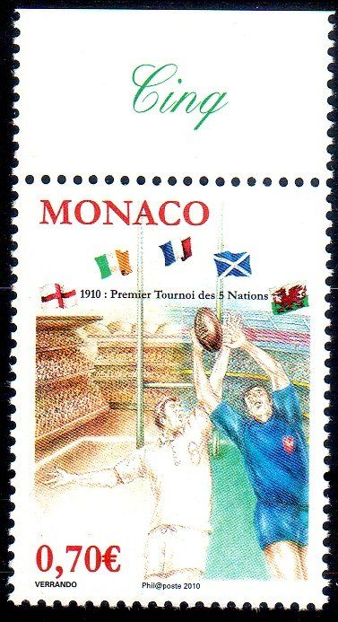 Tutti i francobolli: ** POSTFRISCH ** 100J. SIX-NATIONS TURNIER MONACO - 1A70A – Nuovo (secondo la descrizione) da Losone venduto da EM2019