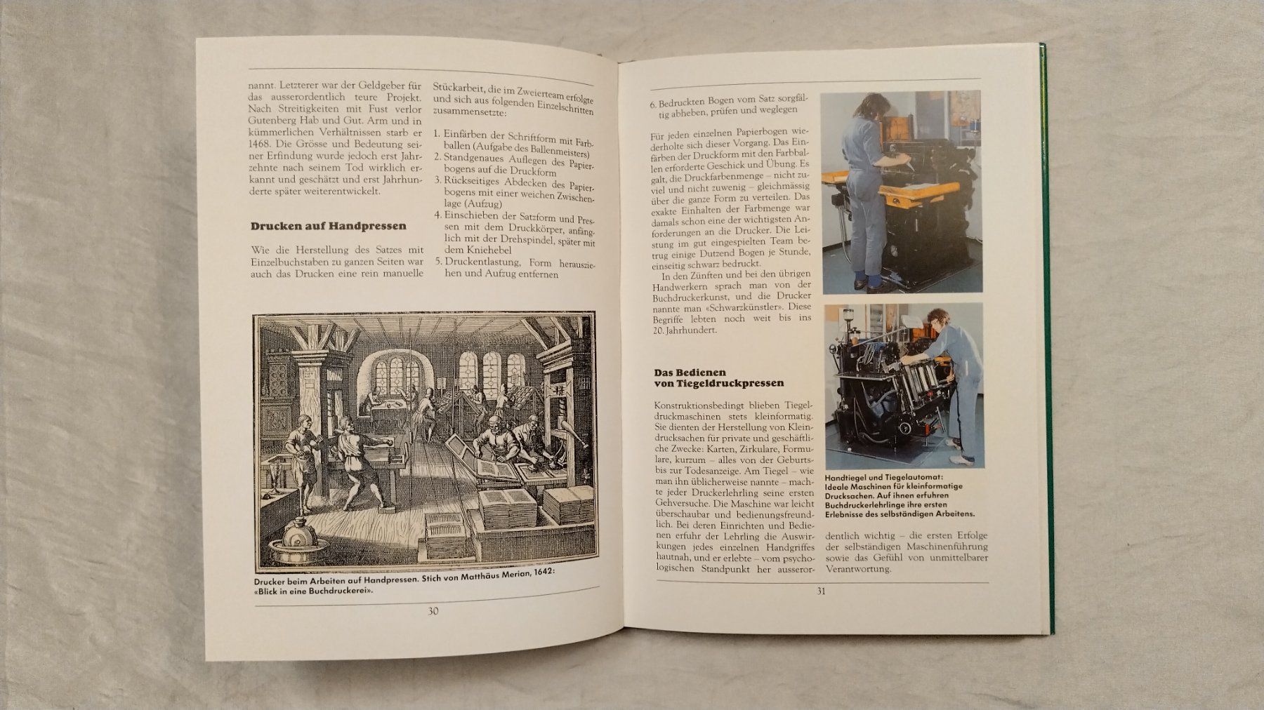 Bücher: Der Drucker - Ein Beruf im Wandel der Zeit / Buch 1989 ab 12 – Gebraucht aus Bellach von JingleJerry 5