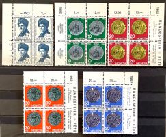 1962 / Pro Patria im Viererblock Postfrisch ** mit Eckrand
